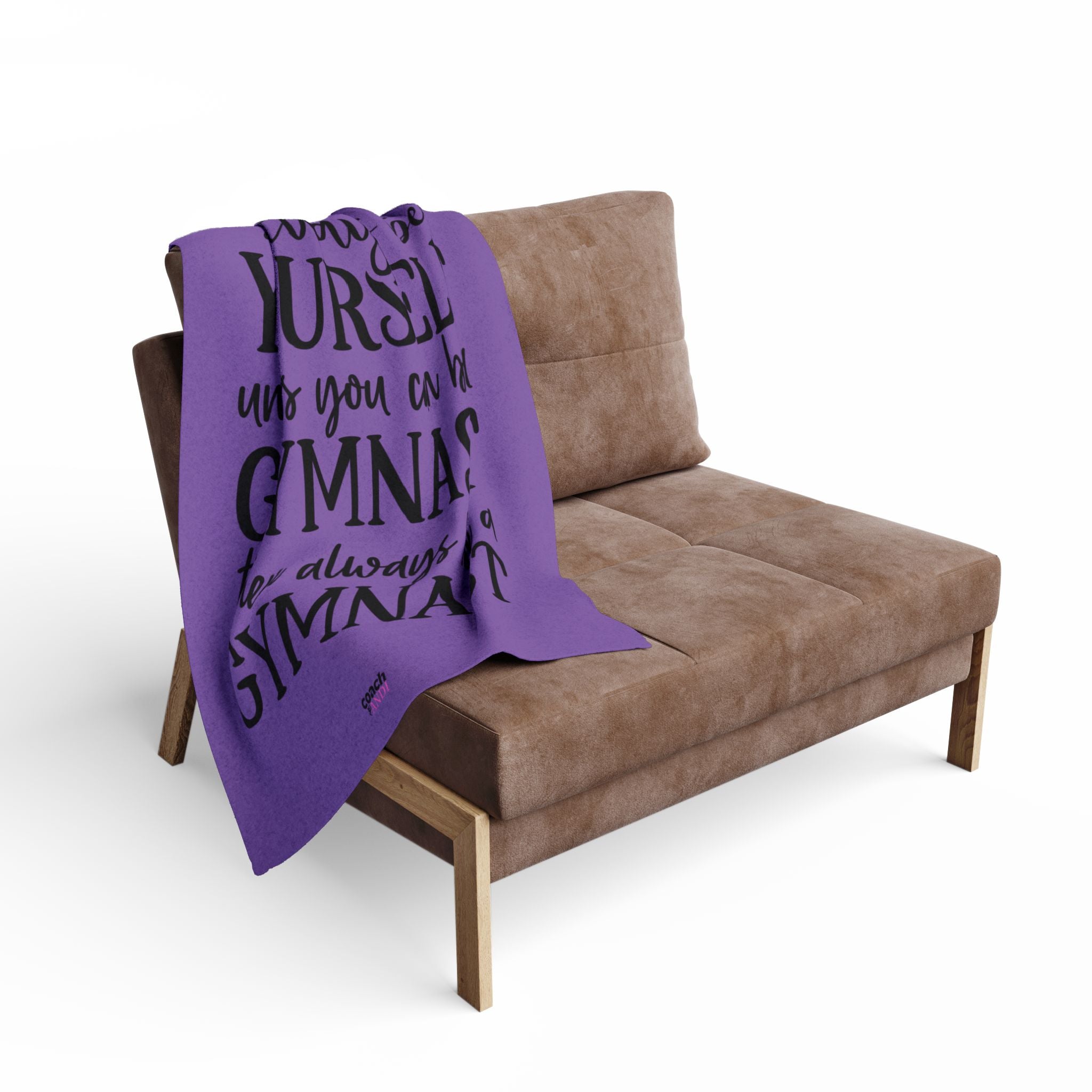 Always Be A Gymnast-Purple (Arctic Fleece Blanket)