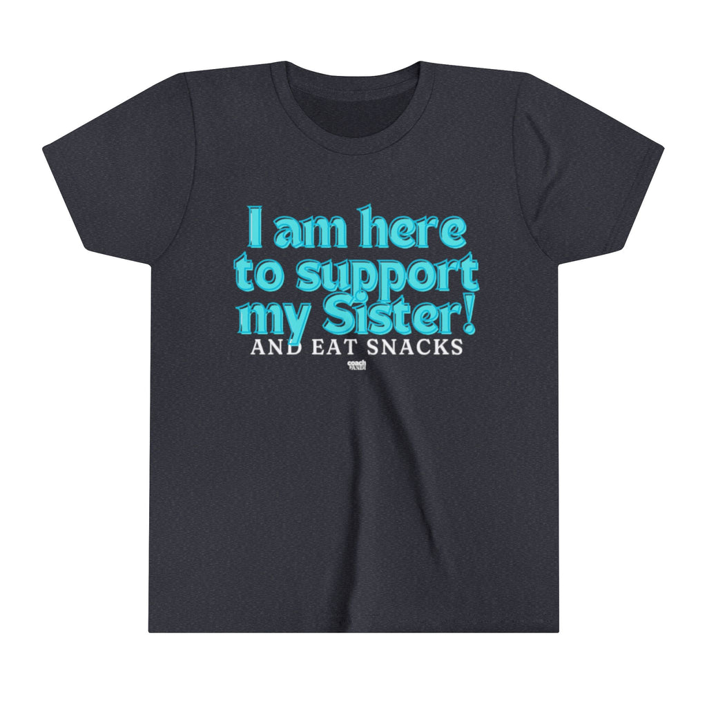Sister Snack Support-Turquoise (Youth Short Sleeve Tee)