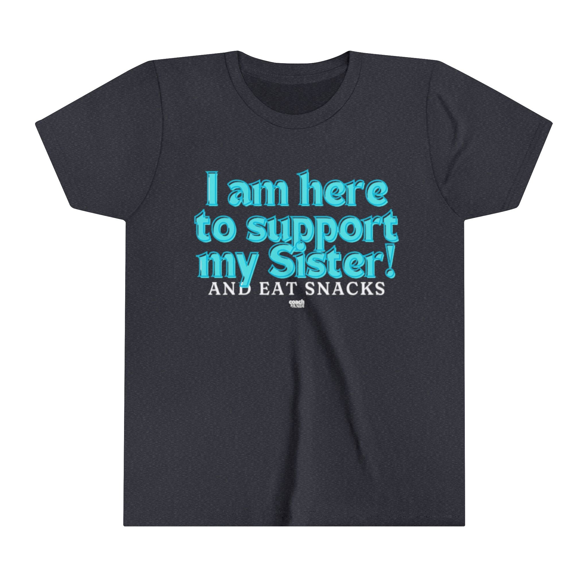 Sister Snack Support-Turquoise (Youth Short Sleeve Tee)