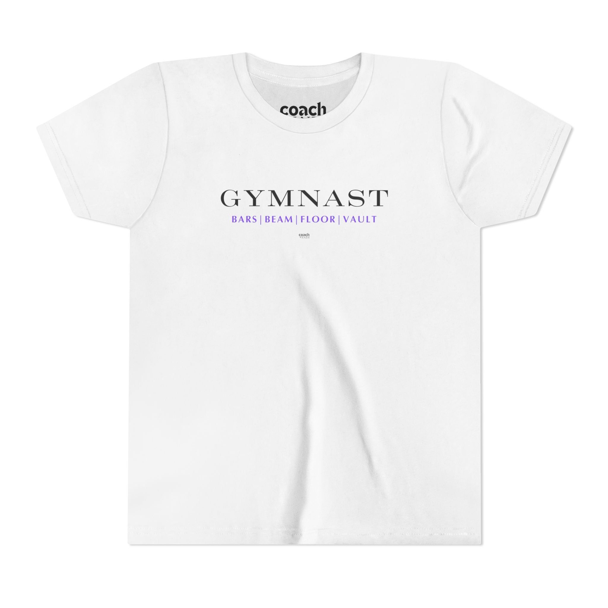 GYMNAST (Bars Beam Floor Vault) Tshirt - Purple (Youth)