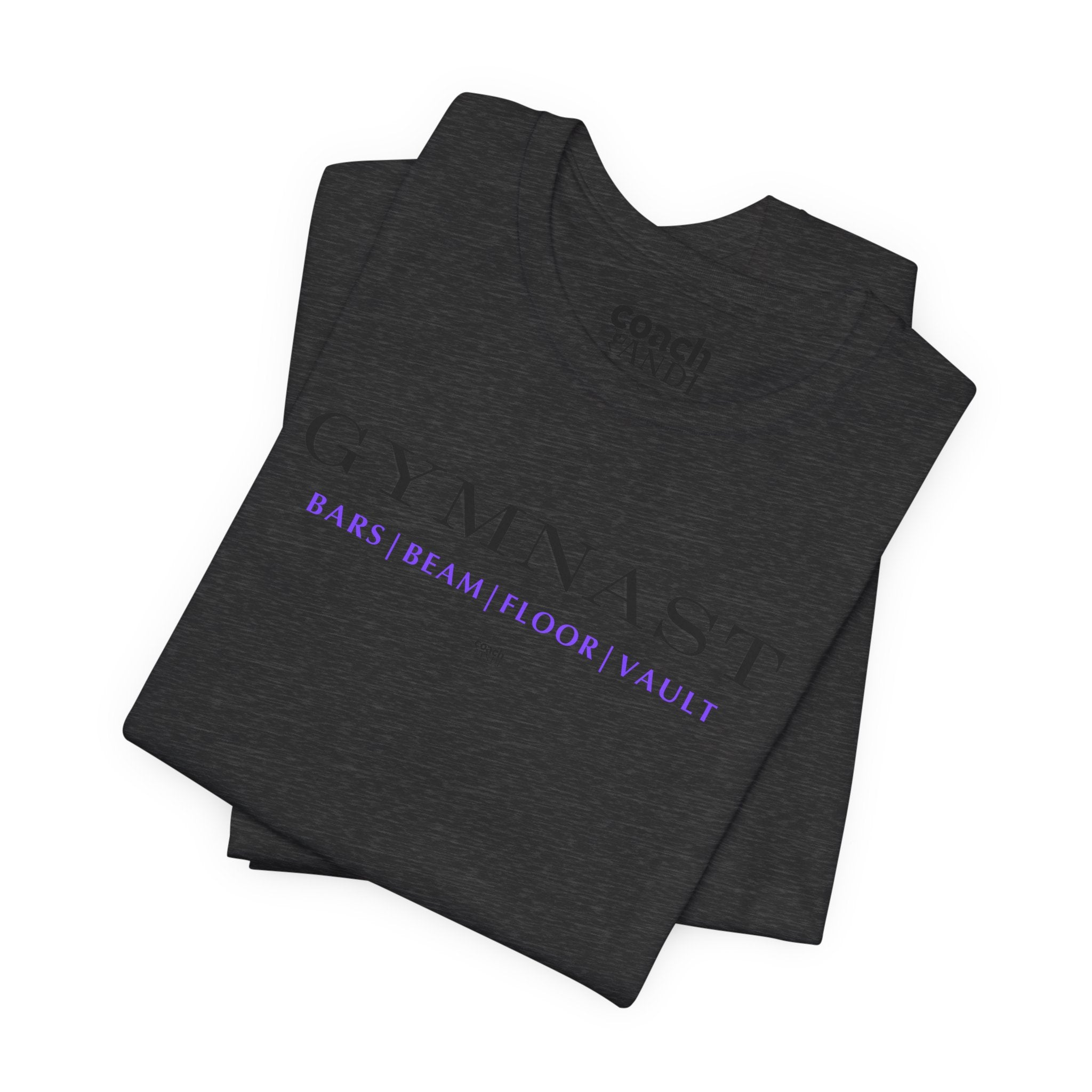 GYMNAST (Bars Beam Floor Vault) Tshirt - Purple (Adult)