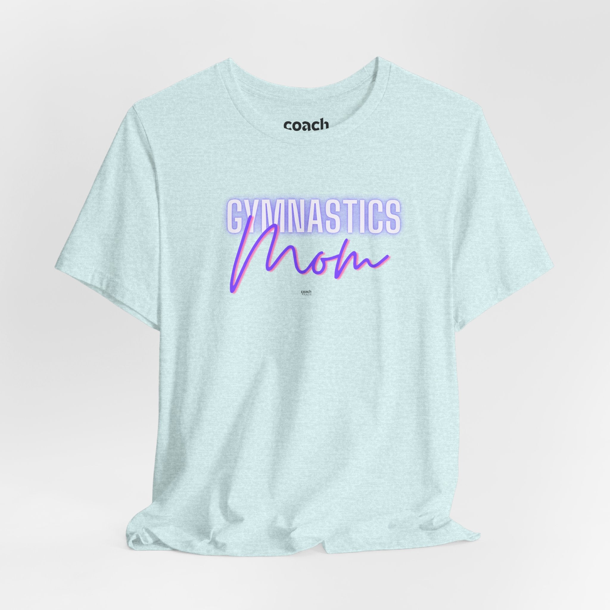 Glow Gym Mom Tshirt - Purple/Pink (Adult)
