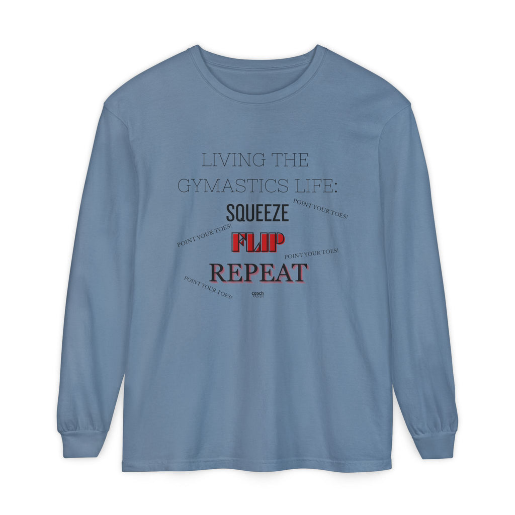 Squeeze Flip Repeat - Red (Adult Longsleeve Shirt)
