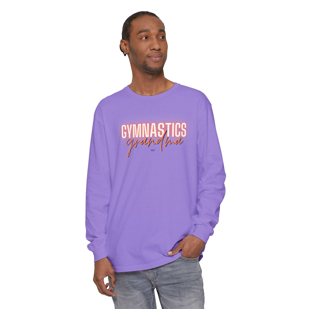 Glow Gym Gma Long Sleeve Shirt - Orange/Blue (Adult)