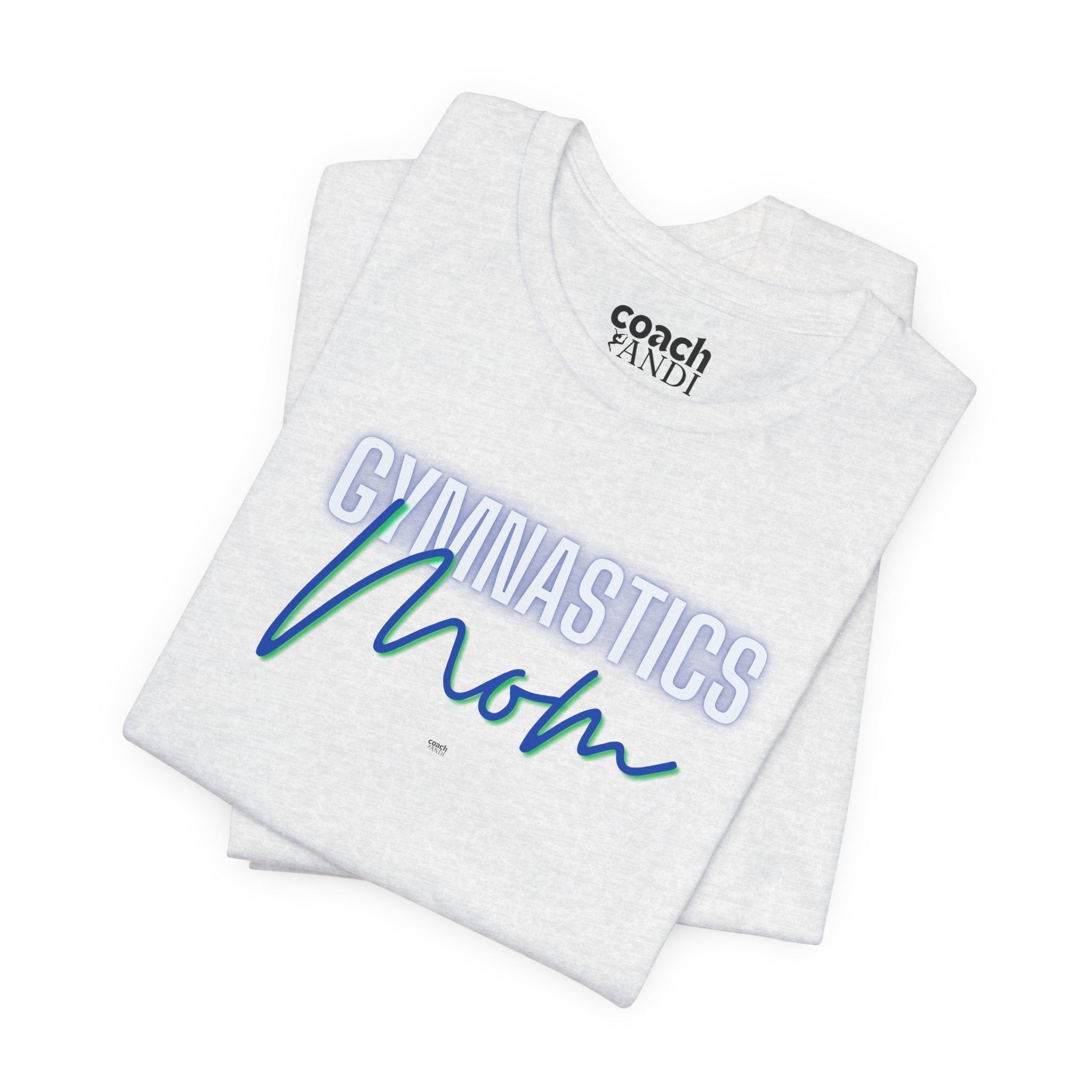 Glow Gym Mom Tshirt - Blue/Green (Adult)