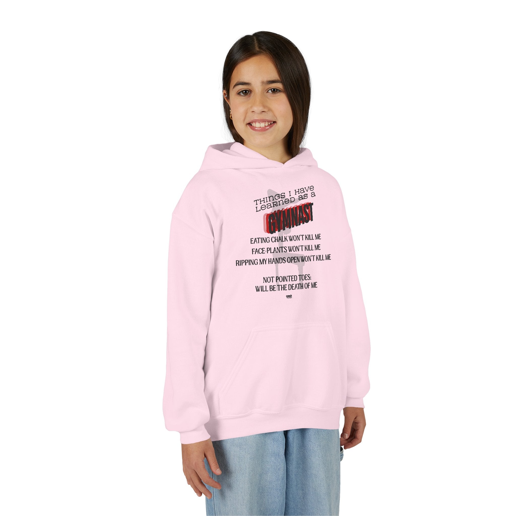 Things I learned as a Gymnast Hoodie - Red (Youth)
