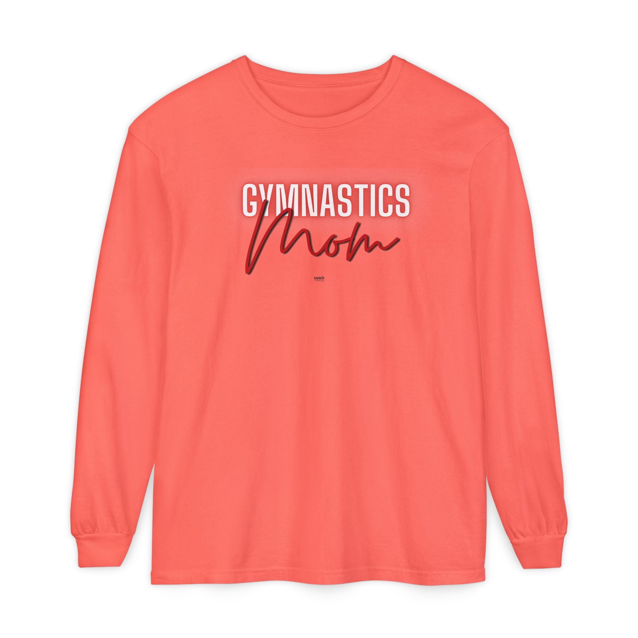 Glow Gym Mom Long Sleeve Shirt - Red (Adult)