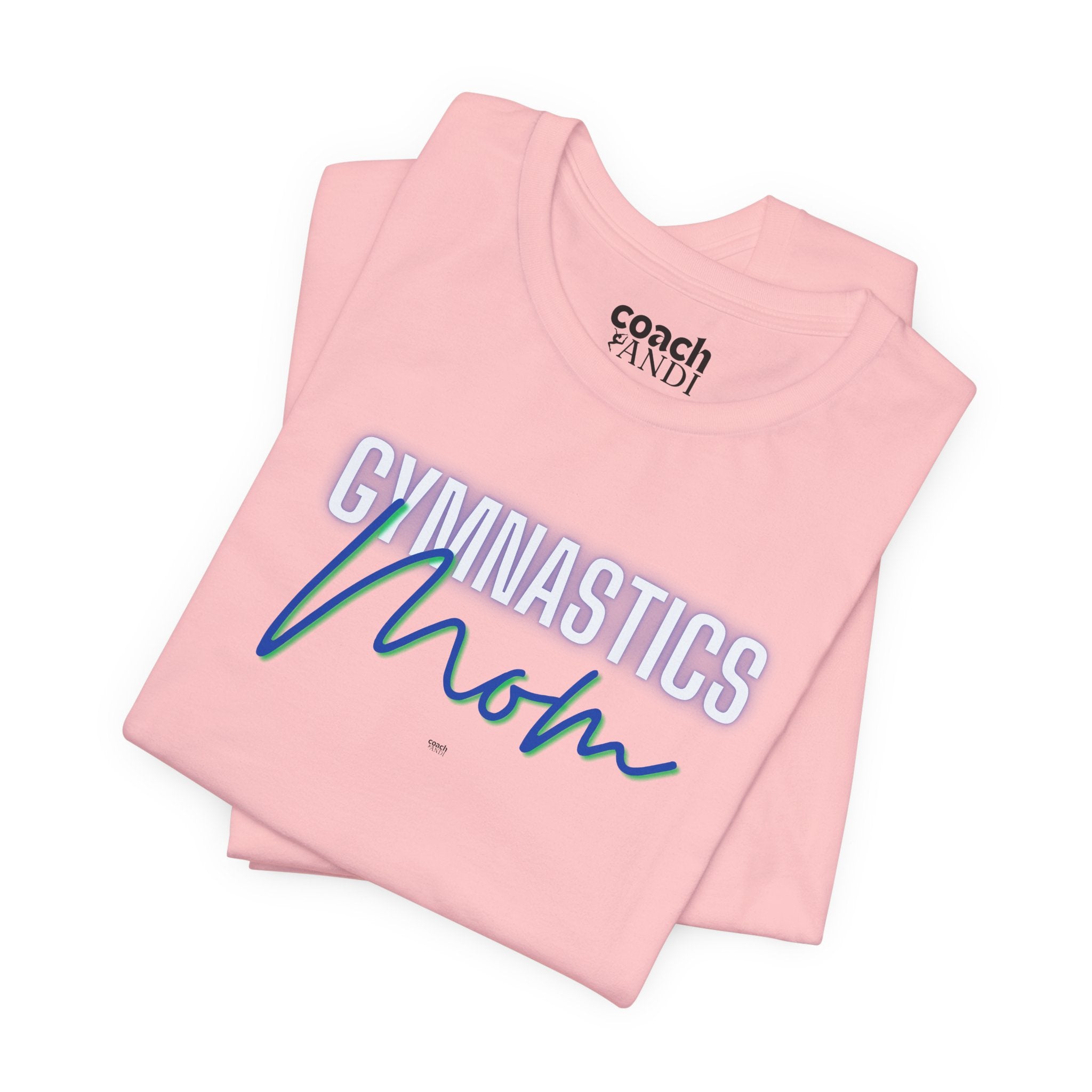 Glow Gym Mom Tshirt - Blue/Green (Adult)