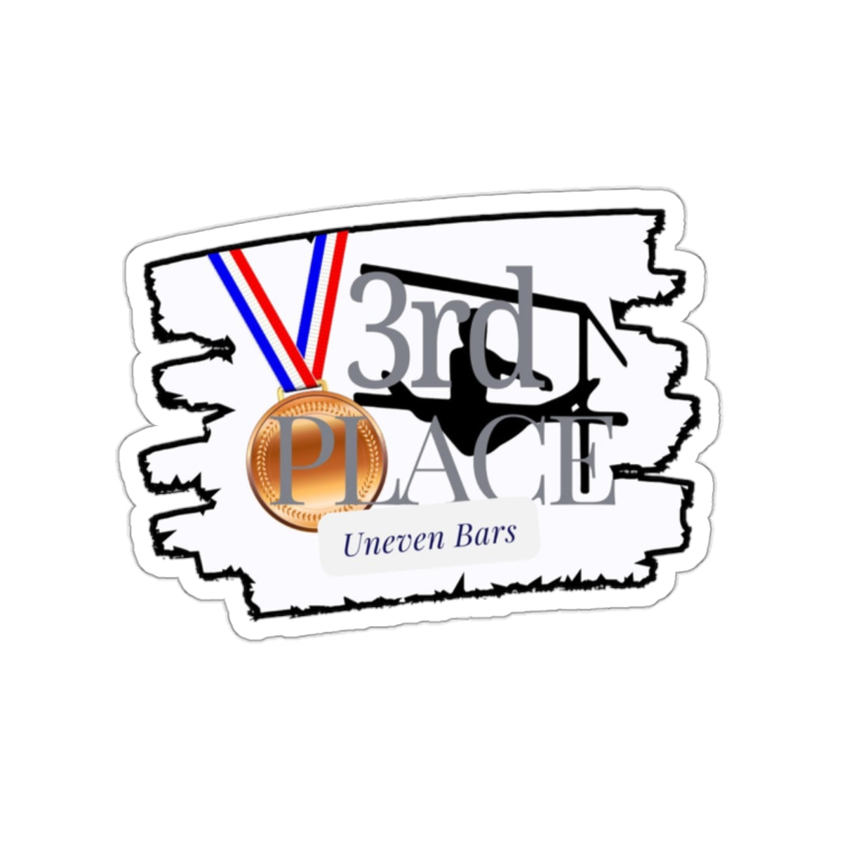 3rd Place Bars (Kiss-Cut Stickers)