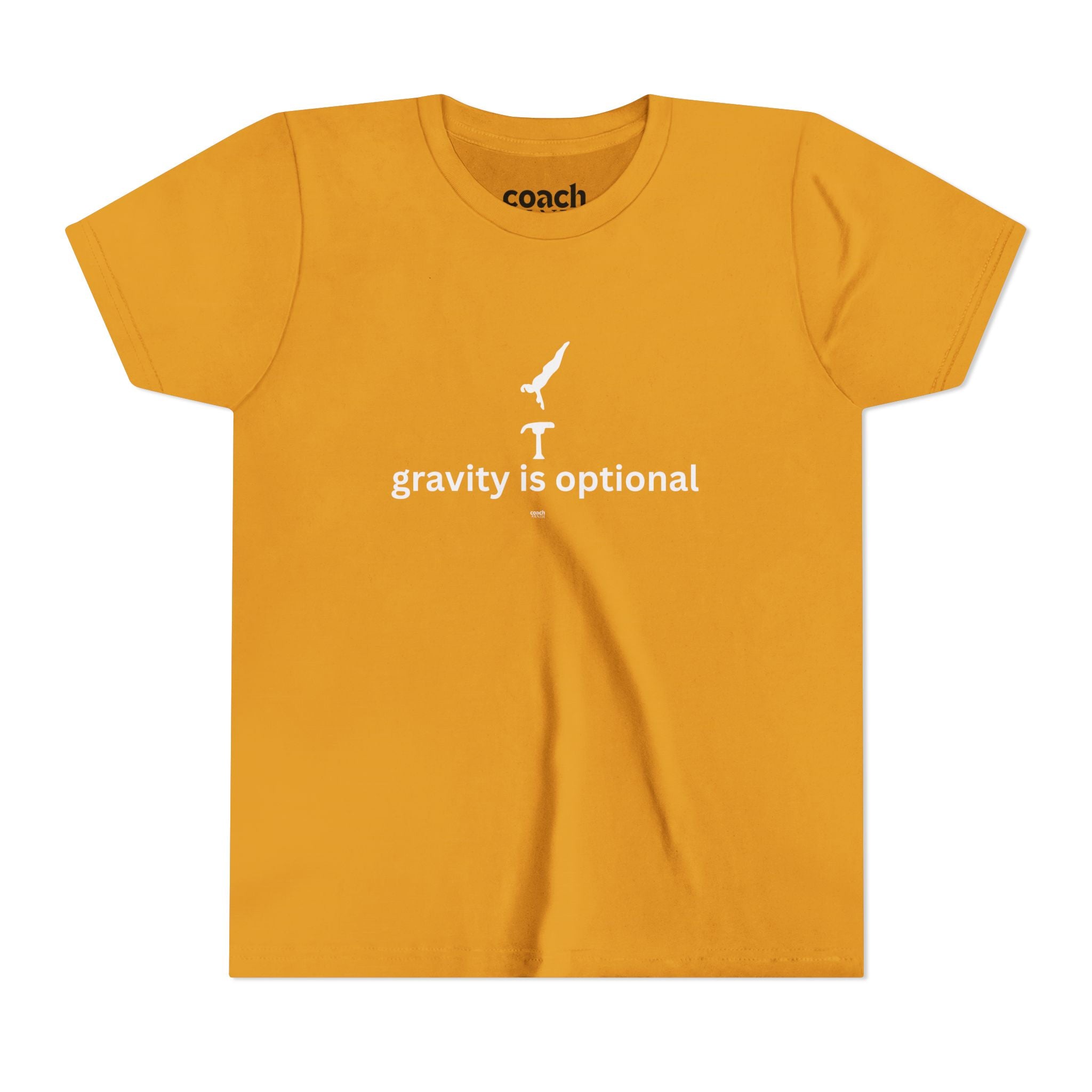 Gravity is Optional Tshirt - White Font (Youth)