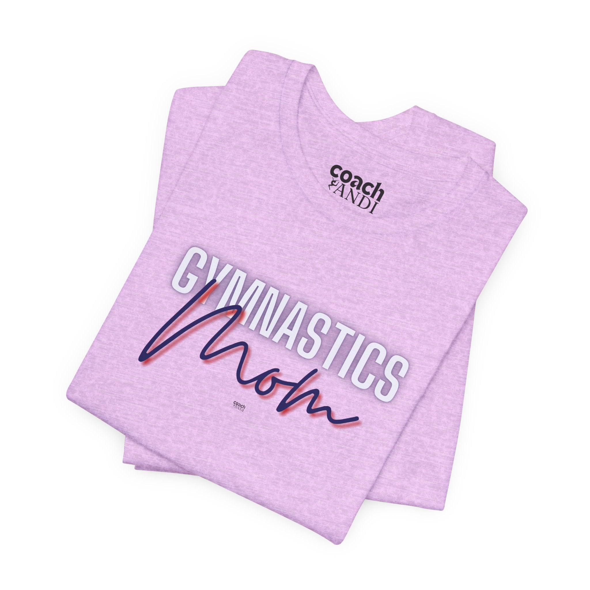 Glow Gym Mom Tshirt - Blue/Red (Adult)