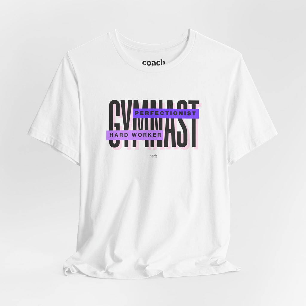Gymnast Hard Worker Tshirt - Purple (Adult)