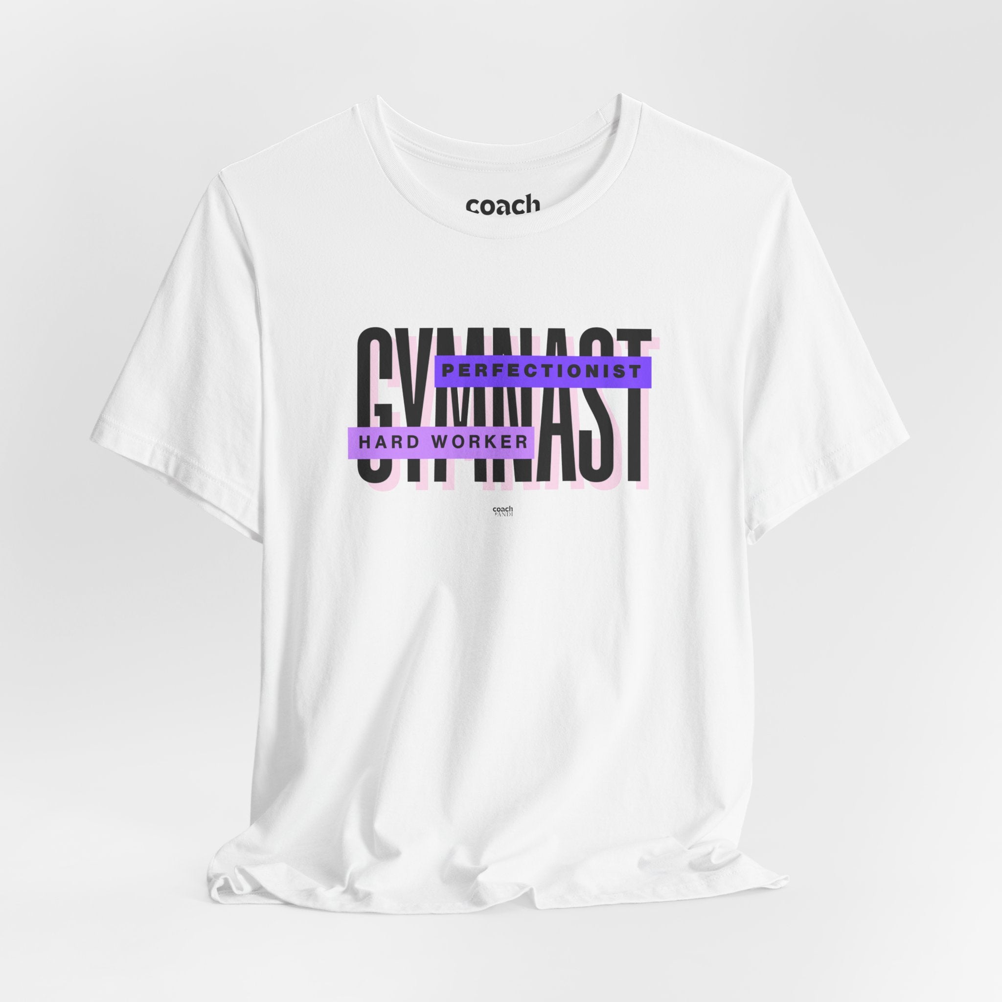 Gymnast Hard Worker Tshirt - Purple (Adult)