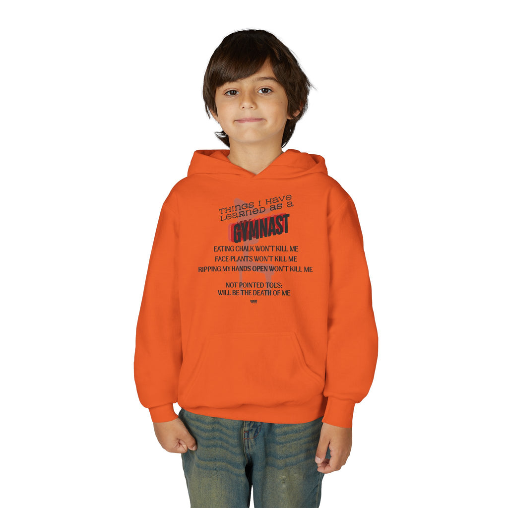 Things I learned as a Gymnast Hoodie - Red (Youth)