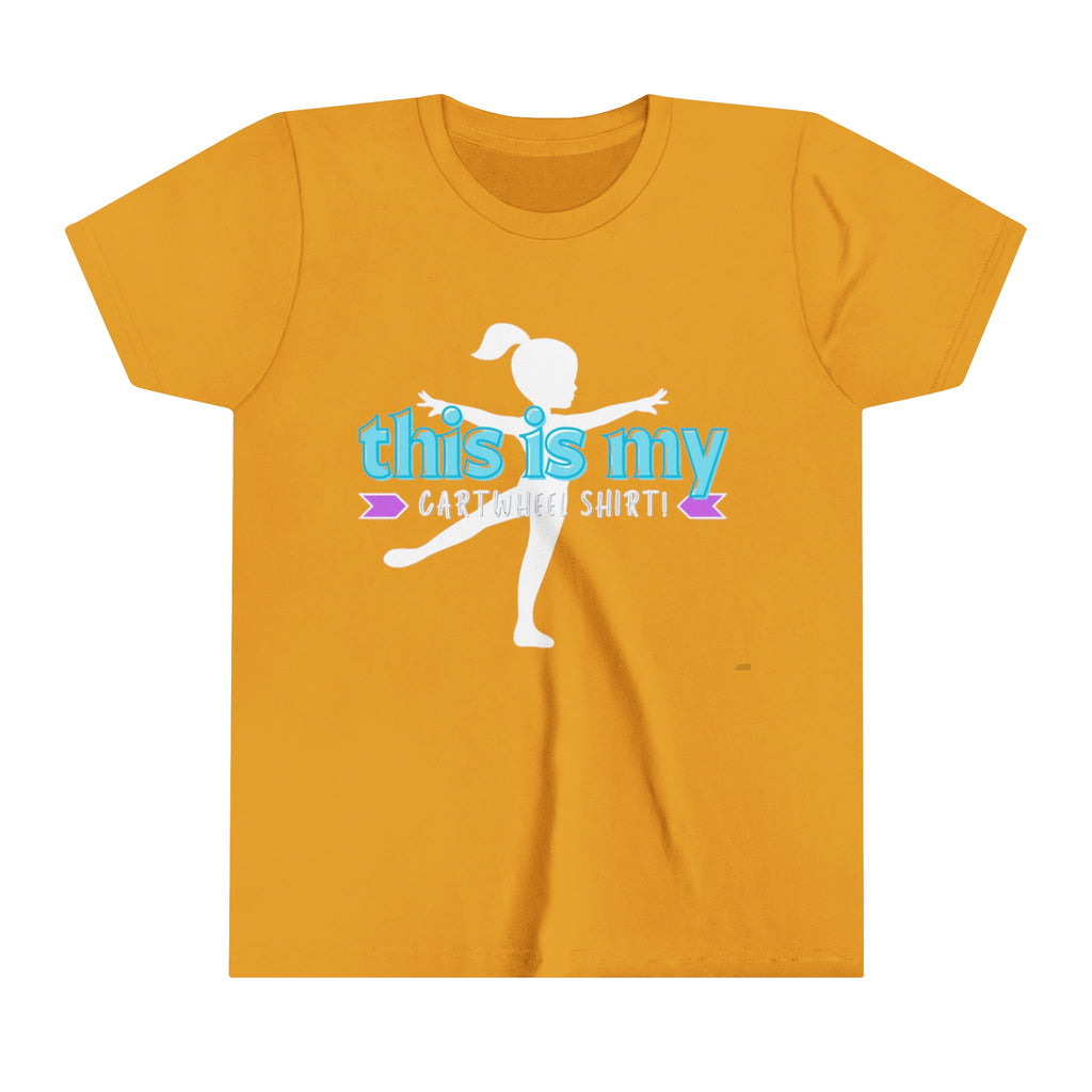 My Cartwheel Shirt-Turquoise (Youth Short Sleeve Tee)