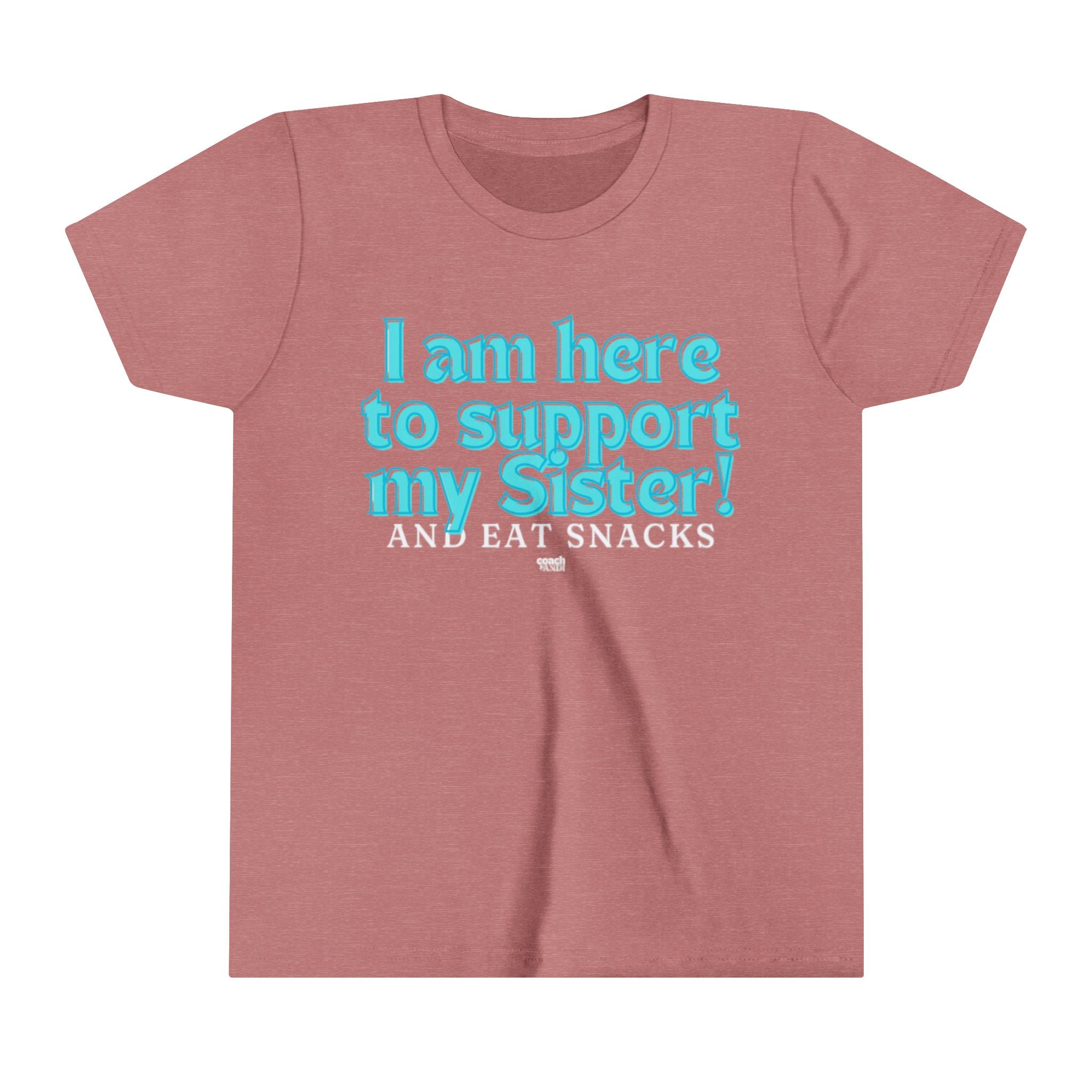 Sister Snack Support-Turquoise (Youth Short Sleeve Tee)