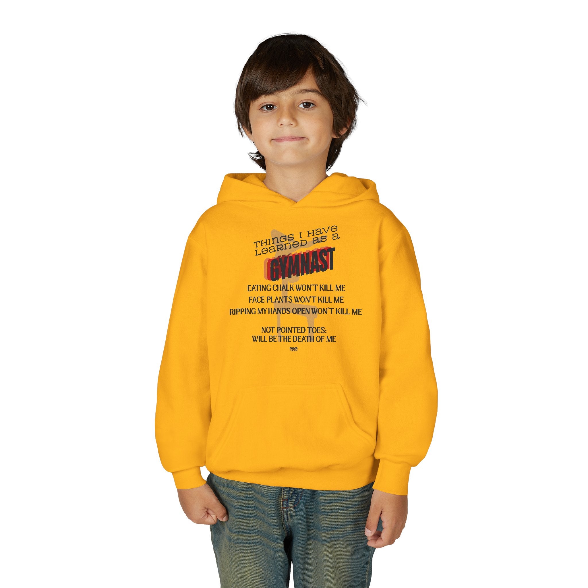 Things I learned as a Gymnast Hoodie - Red (Youth)