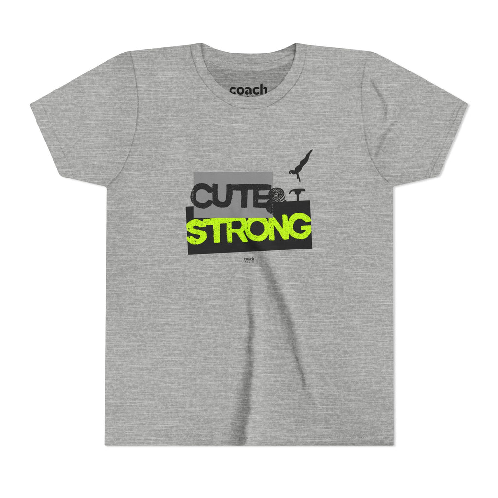 Cute & Strong Youth Short Sleeve Tee - Lime/Black