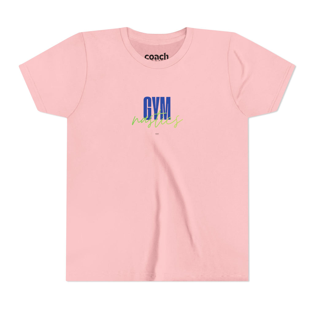 GYMnastics Short Sleeve Tee - Blue/Lime (Youth)