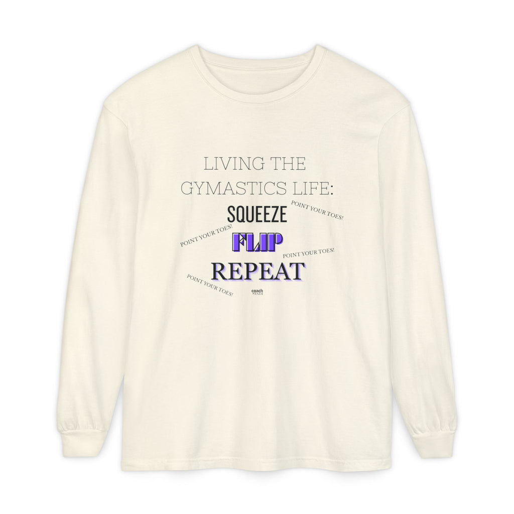 Squeeze Flip Repeat - Purple (Adult Longsleeve Shirt)