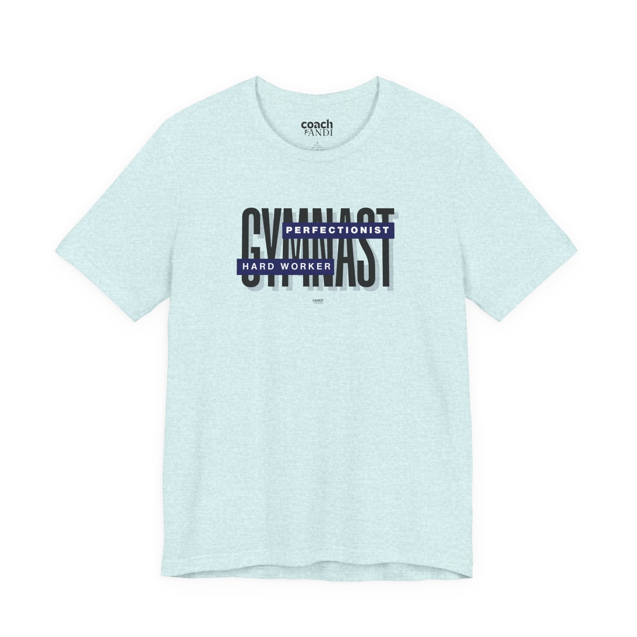 Gymnast Hard Worker Tshirt - Blue (Adult)