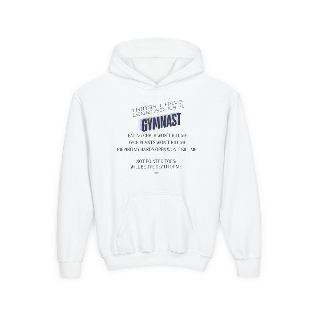 Things I Learned as a Gymnast Hoodie - Blue (Youth)