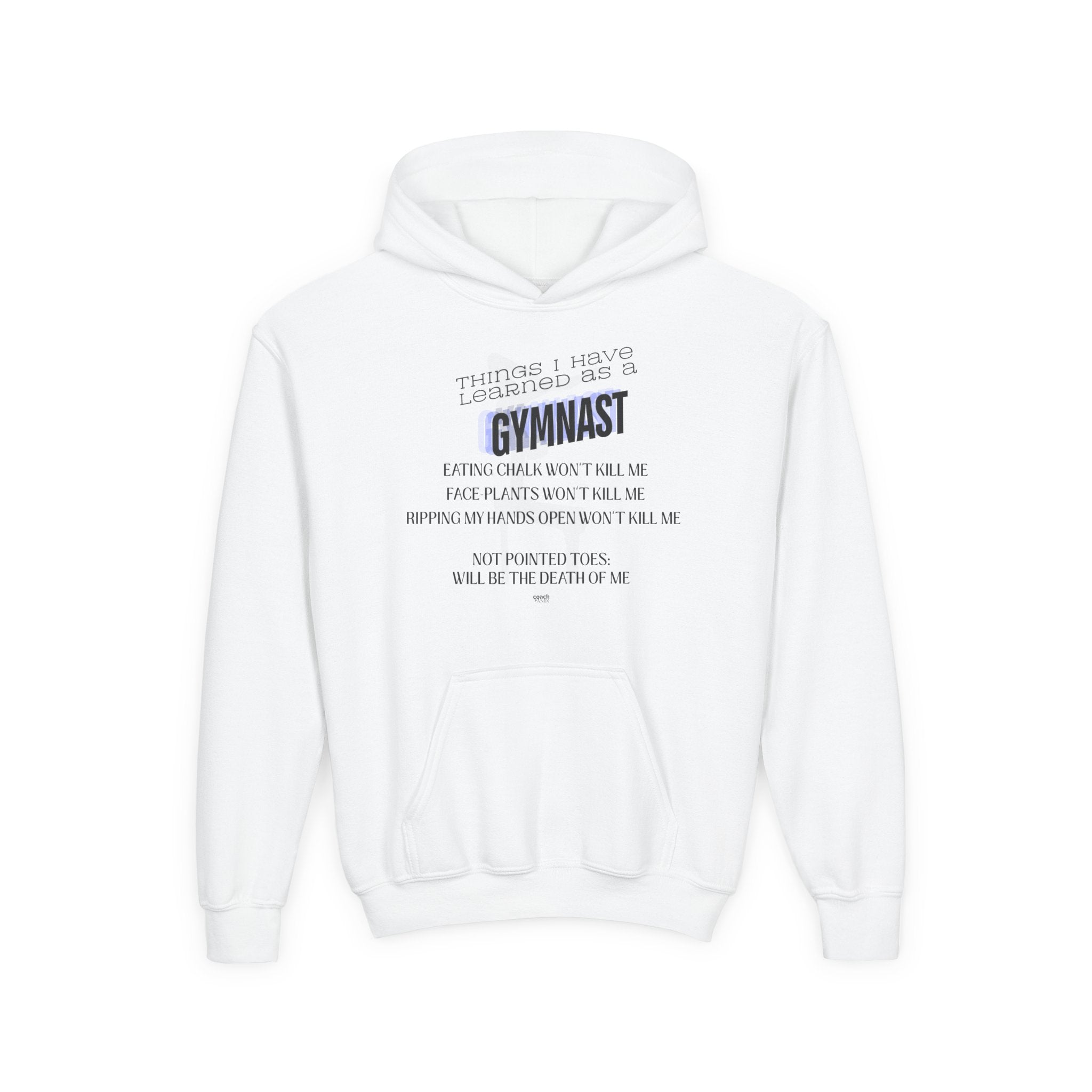 Things I Learned as a Gymnast Hoodie - Blue (Youth)