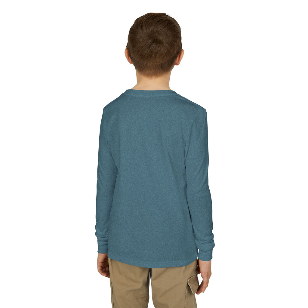 Gymnast Hard Worker Long Sleeve Shirt - Lime/Blue (Youth)