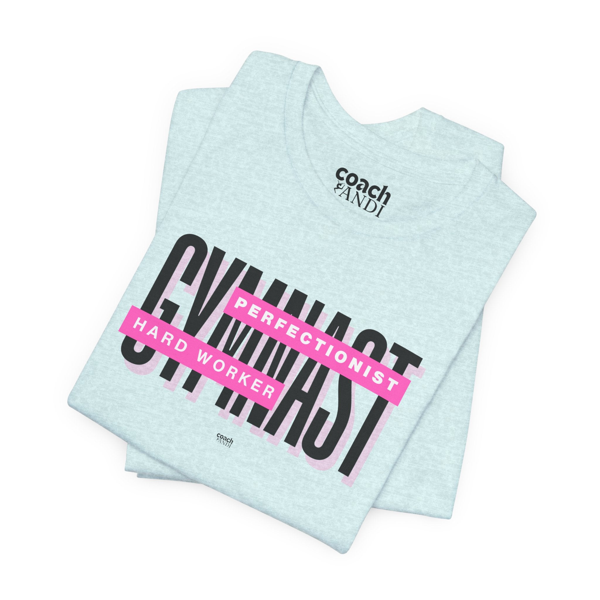 Gymnast Hard Worker Tshirt - Pink (Adult)
