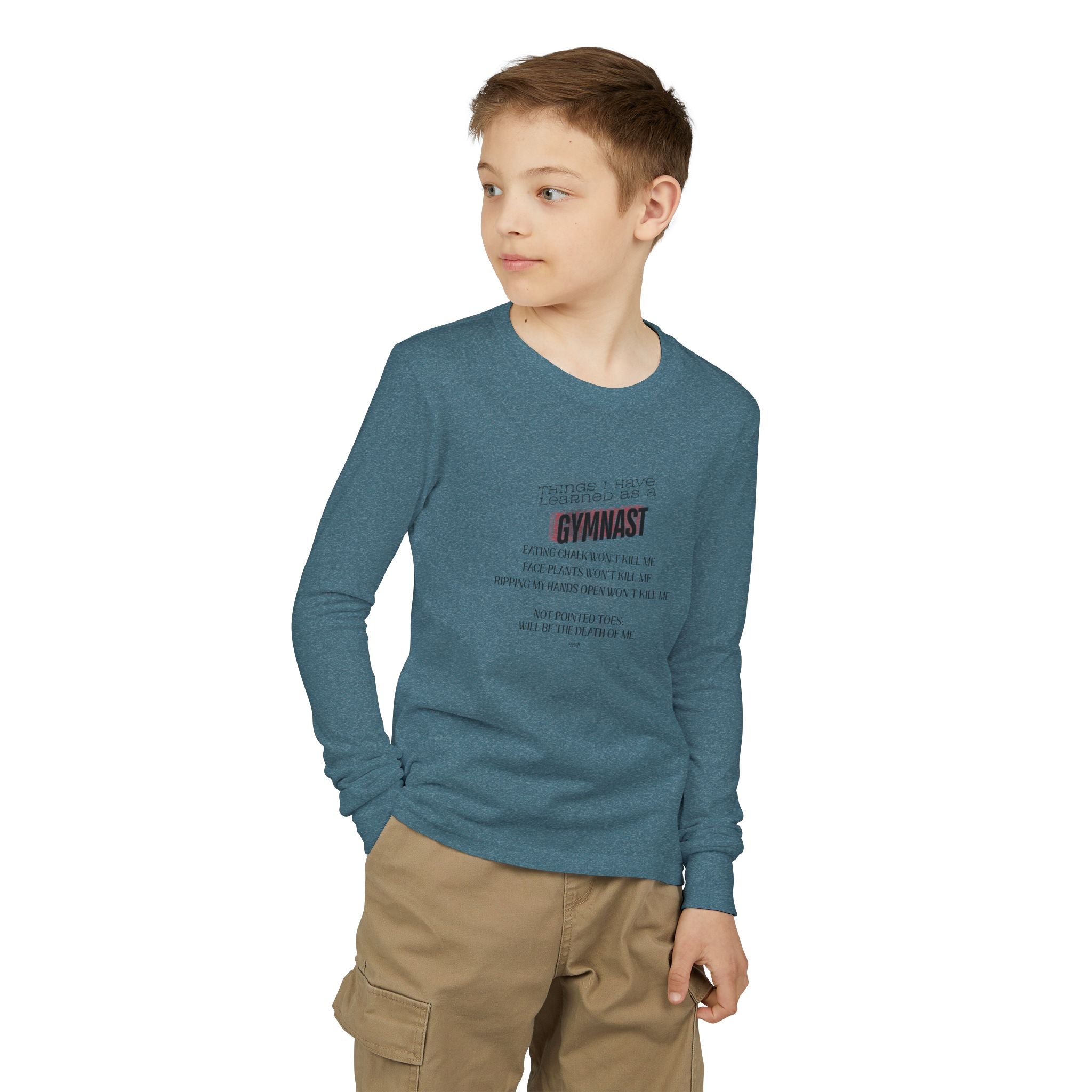 Things I Learned as a Gymnast Long Sleeve Shirt - Red (Youth)