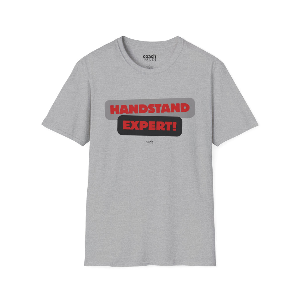 Handstand Expert Tshirt - Red/Black (Adult)