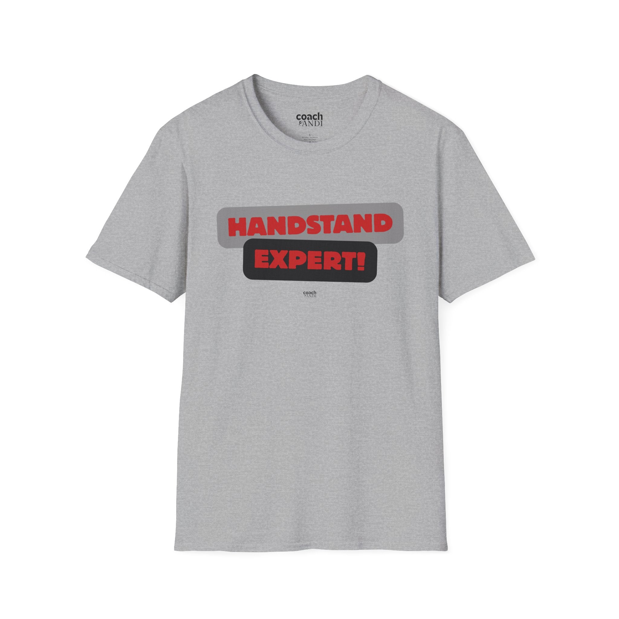 Handstand Expert Tshirt - Red/Black (Adult)