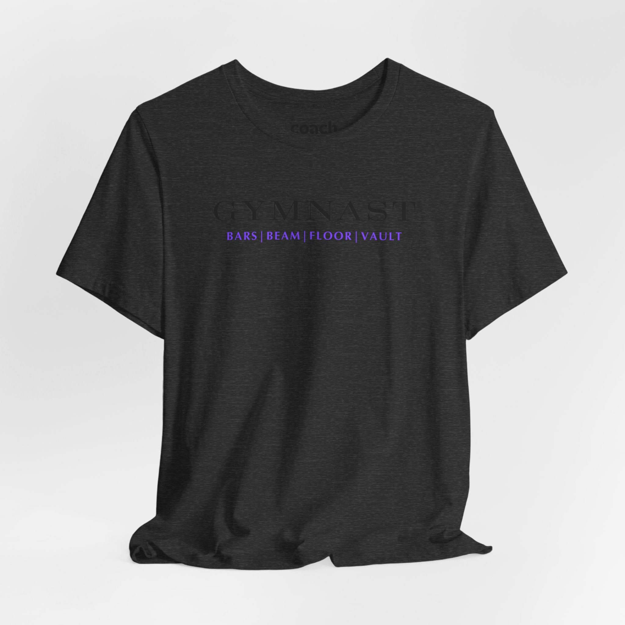 GYMNAST (Bars Beam Floor Vault) Tshirt - Purple (Adult)