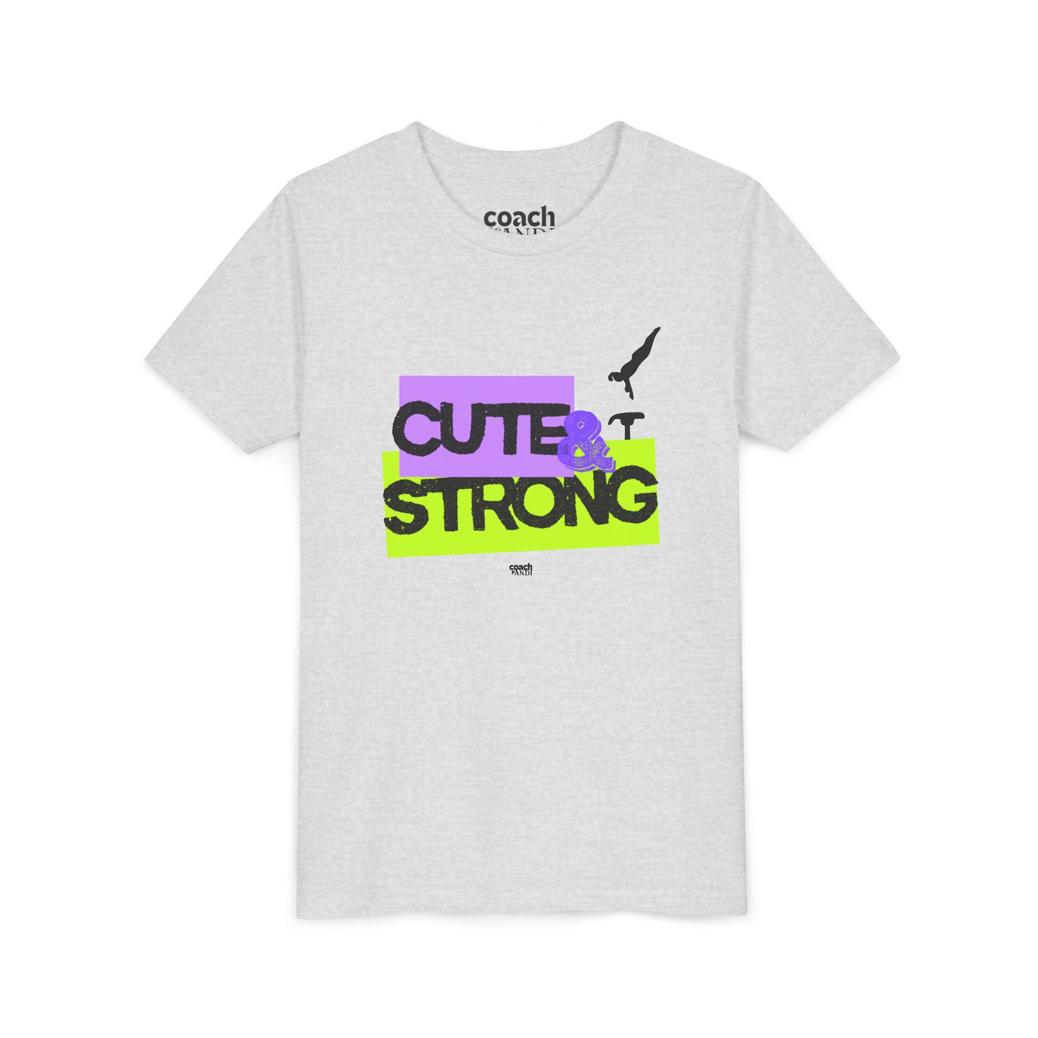 Cute & Strong Youth Short Sleeve Tee - Lavender/Lime