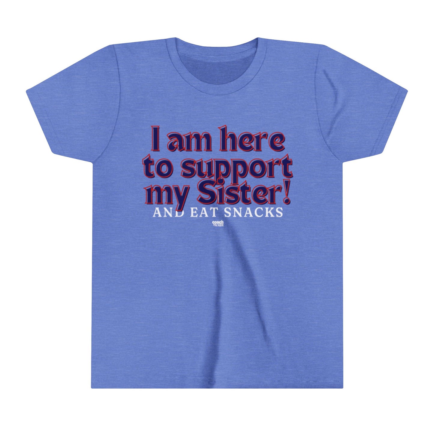 Sister Snack Support-Navy (Youth Short Sleeve Tee)