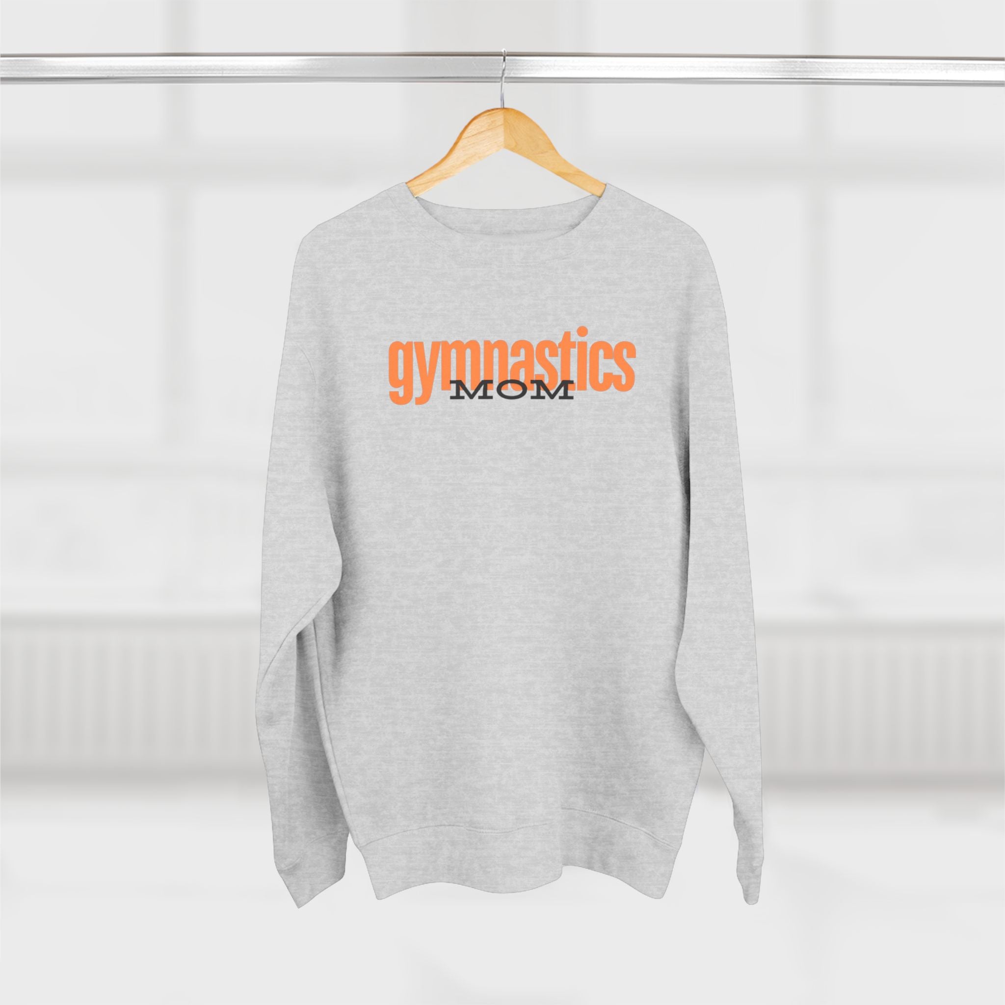 Gymnastics Mom-Orange (Adult Crewneck)
