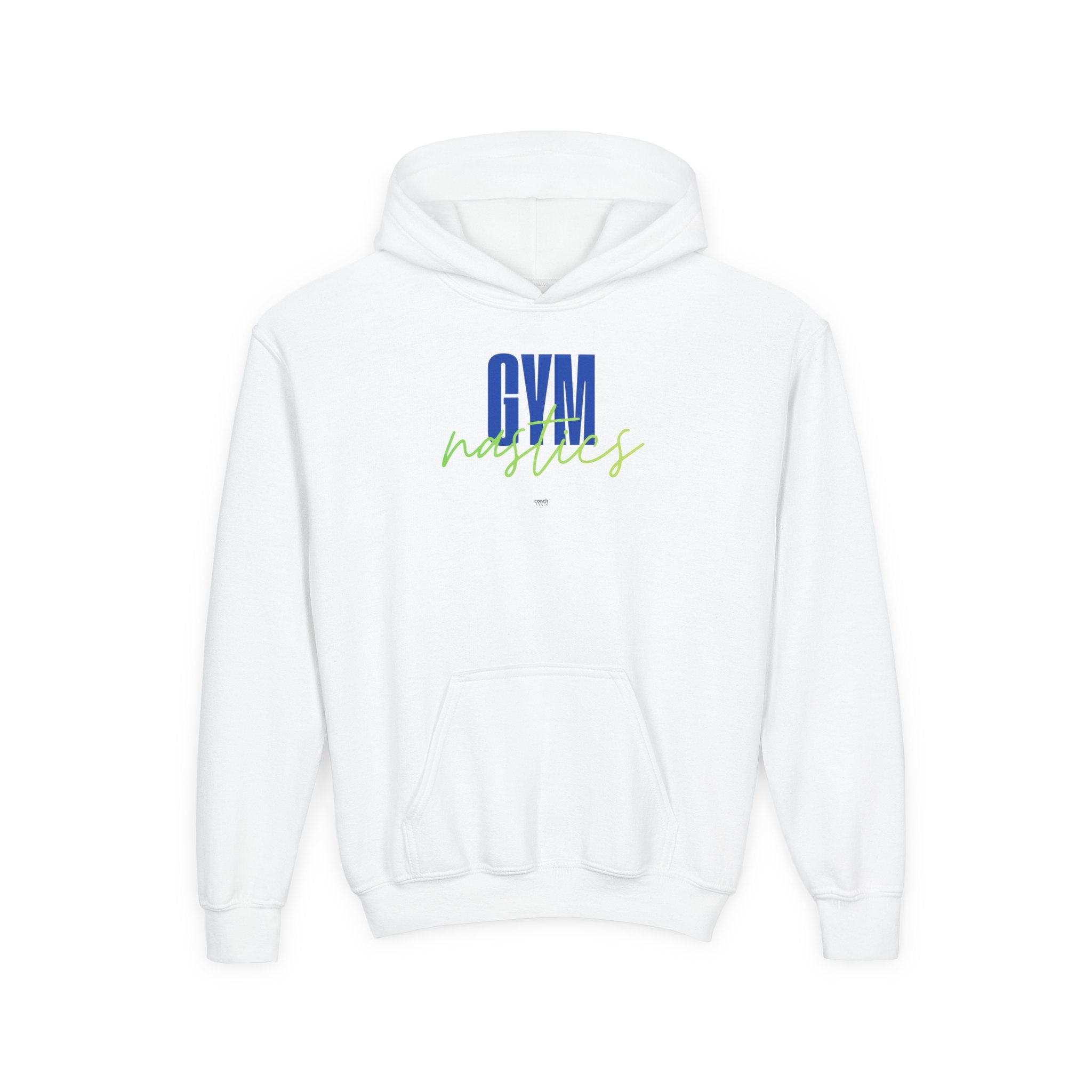 GYMnastics Hoodie - Blue/Lime (Youth)
