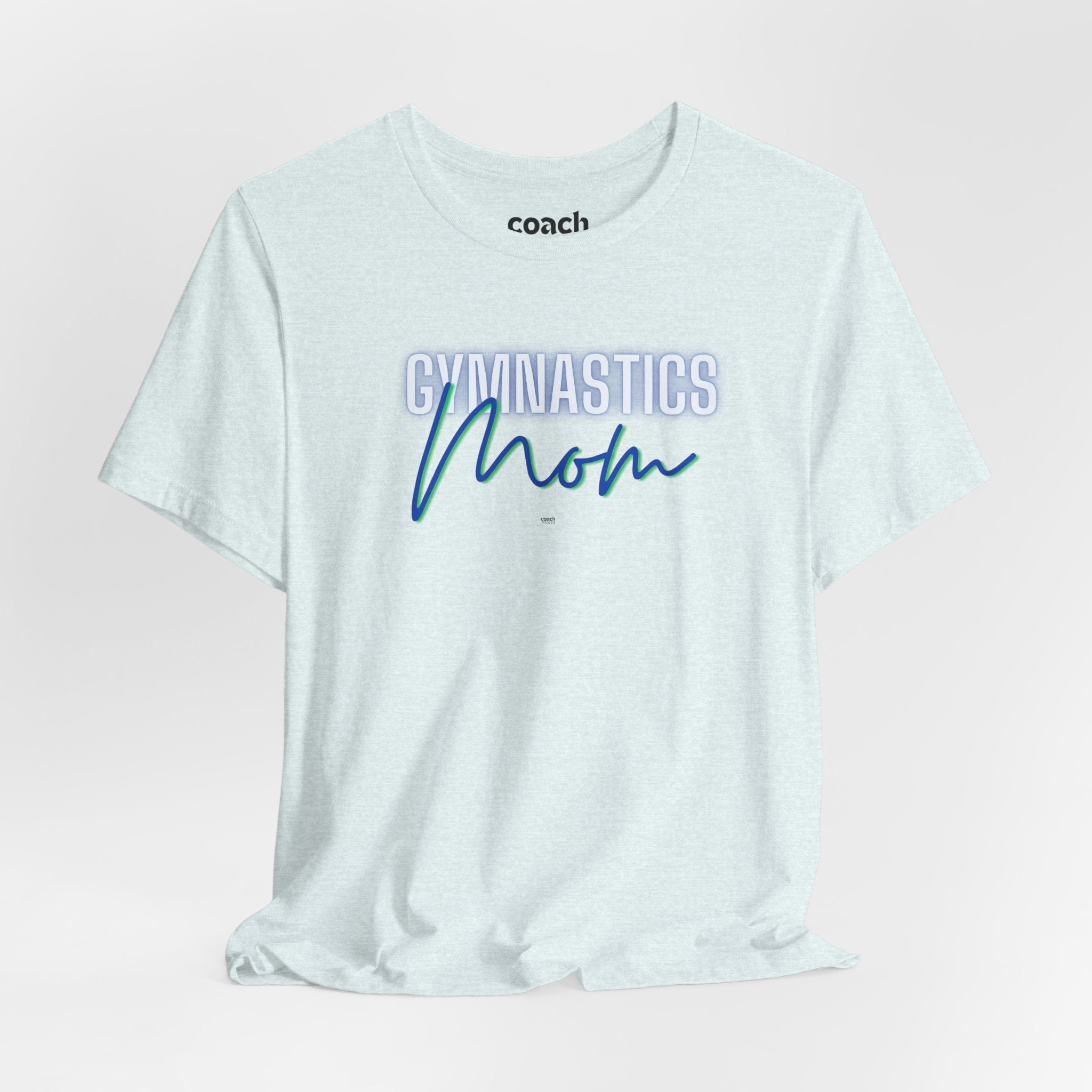 Glow Gym Mom Tshirt - Blue/Green (Adult)