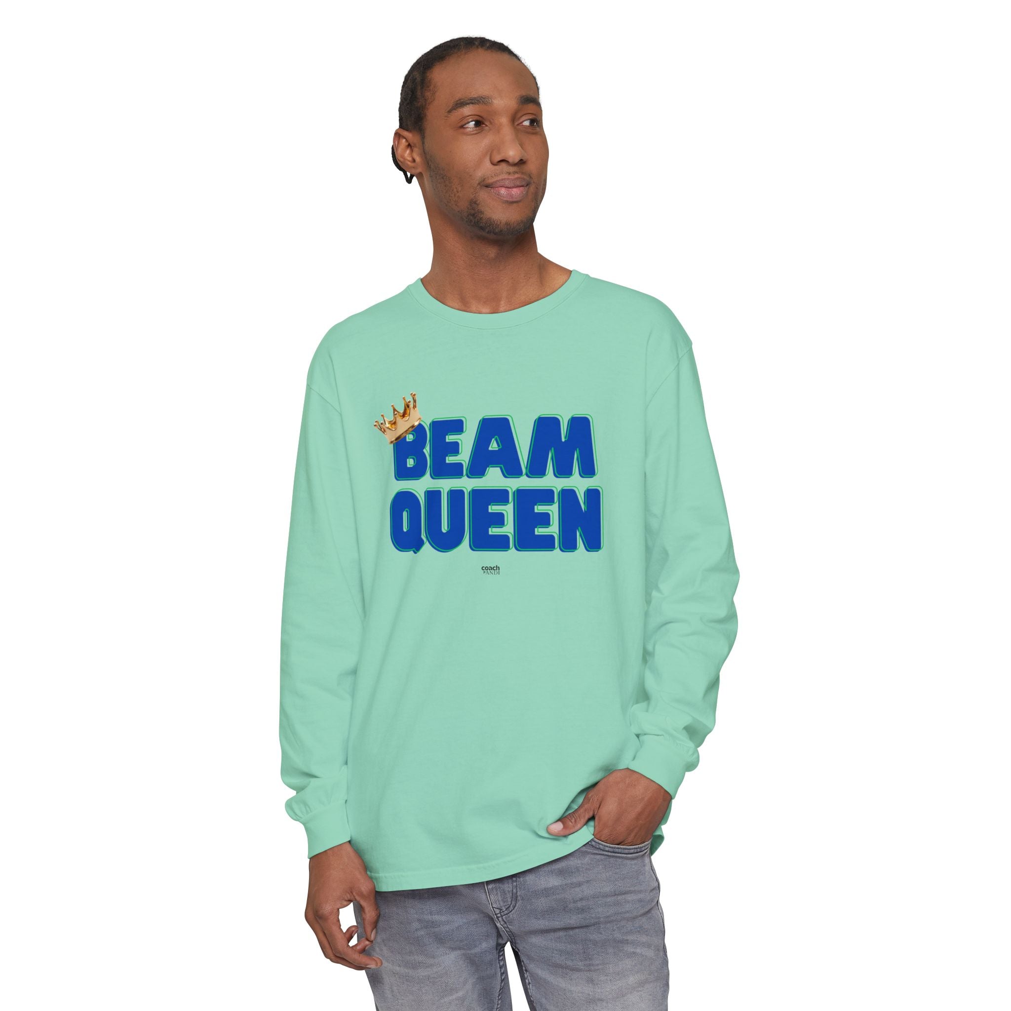 Beam Queen - Blue/Green (Adult Long Sleeve Shirt)
