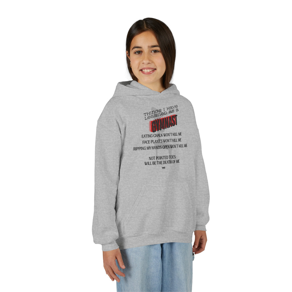 Things I learned as a Gymnast Hoodie - Red (Youth)