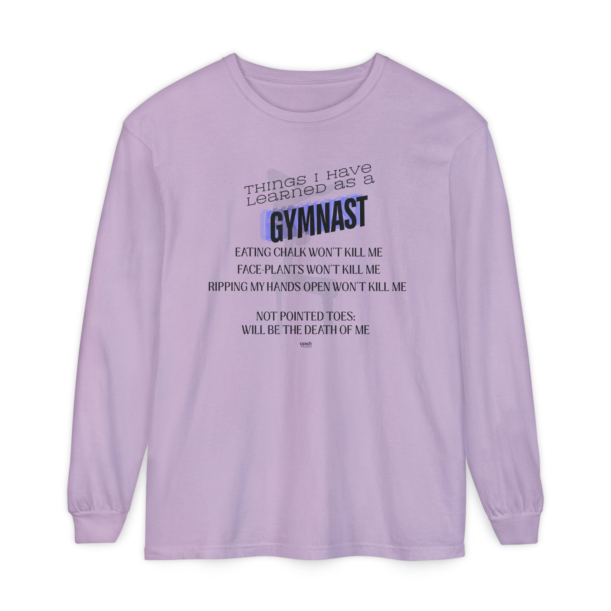 Things I Learned as a Gymnast Long Sleeve Shirt - Blue (Adult)
