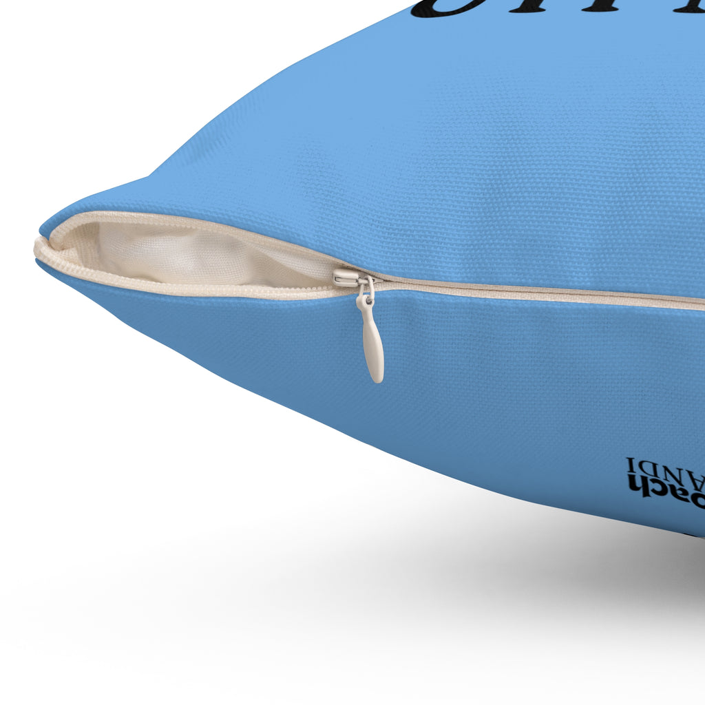 Always Be A Gymnast-Lt Blue (Spun Polyester Square Pillow)