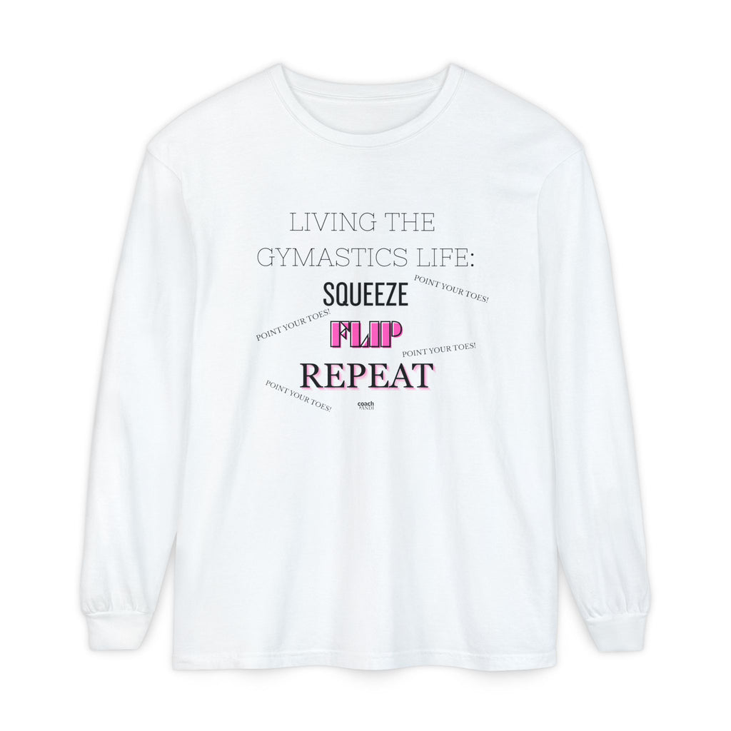 Squeeze Flip Repeat -Pink (Adult Longsleeve Shirt)