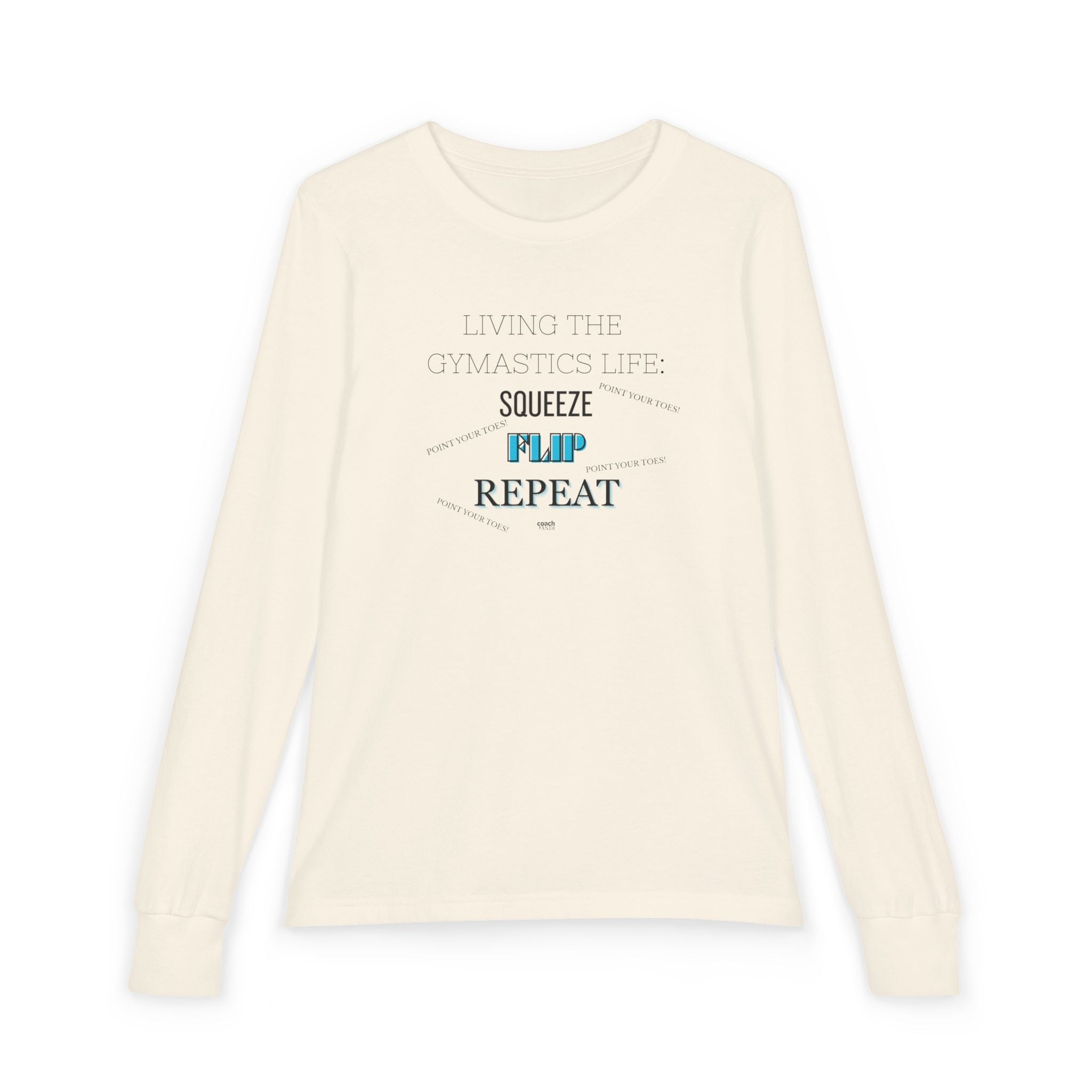 Squeeze Flip REPEAT Long Sleeve Shirt - Aqua (Youth)