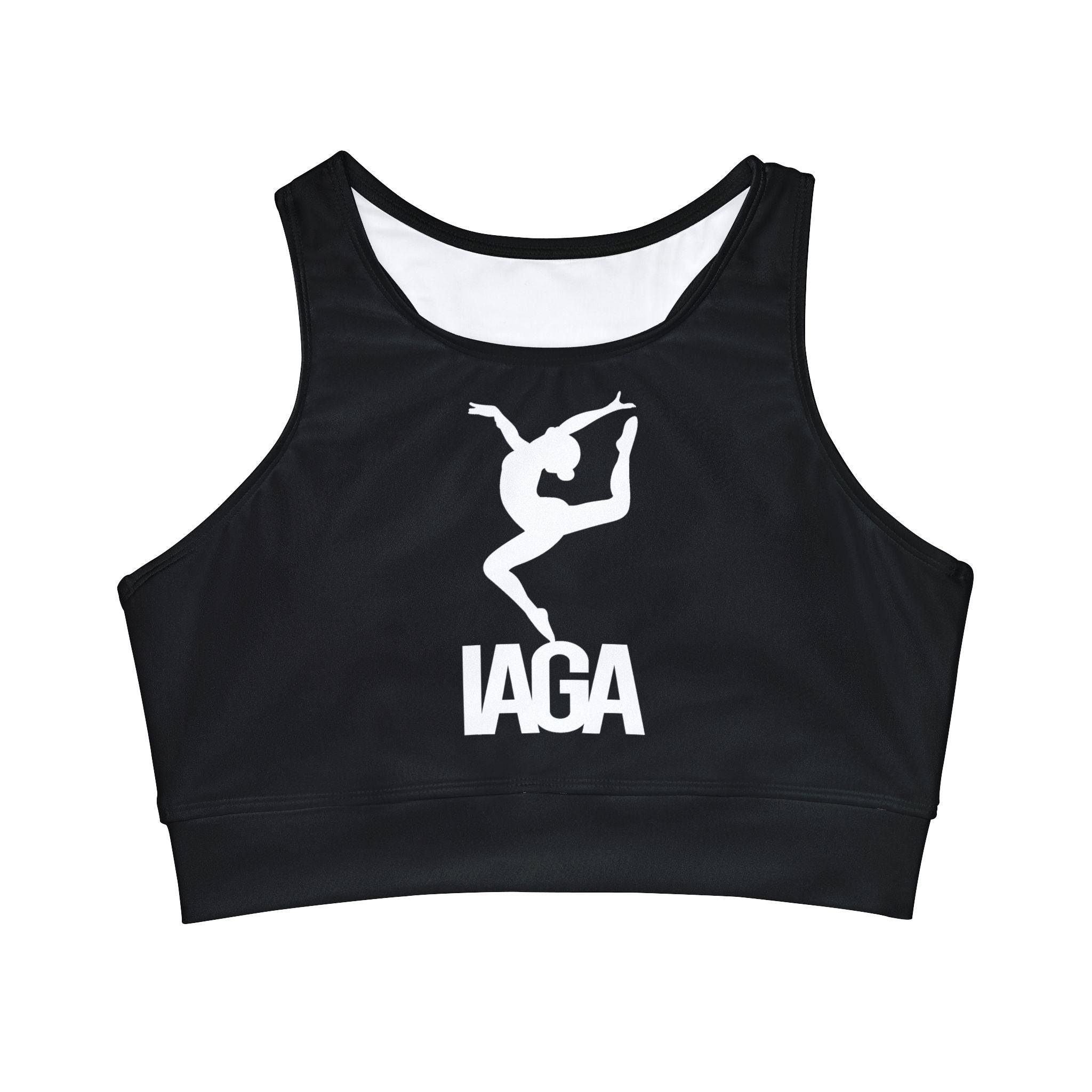 Team IAGA (Adult Size High Neck Crop Bikini Top (AOP)