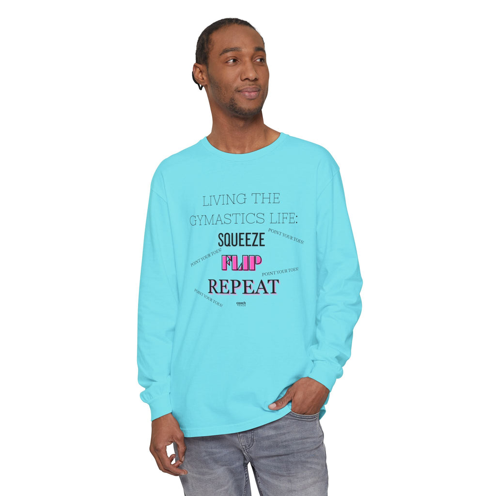 Squeeze Flip Repeat -Pink (Adult Longsleeve Shirt)