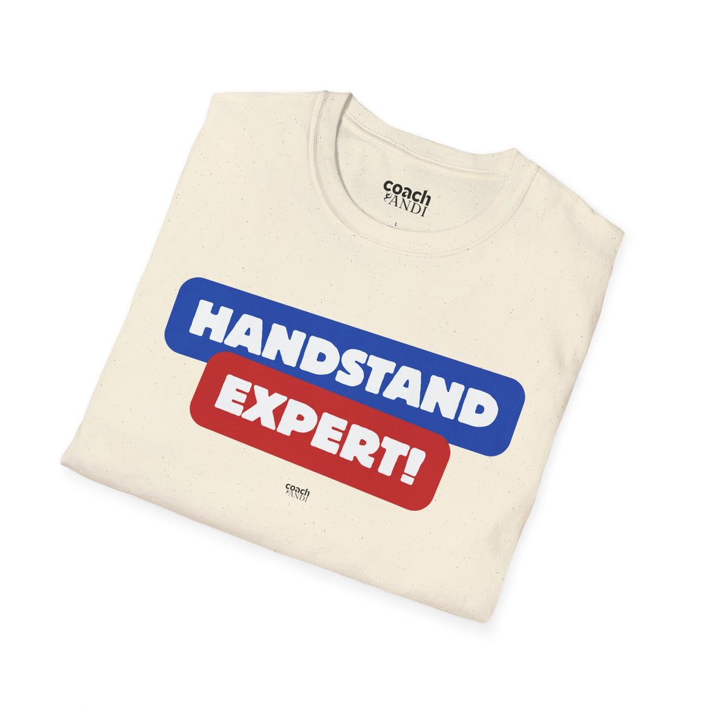 Handstand Expert Tshirt - Red/Blue (Adult)