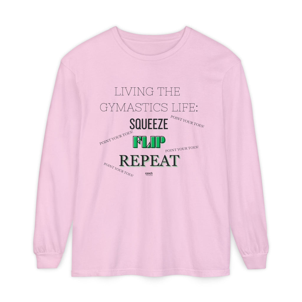 Squeeze Flip Repeat -Green (Adult Longsleeve Shirt)