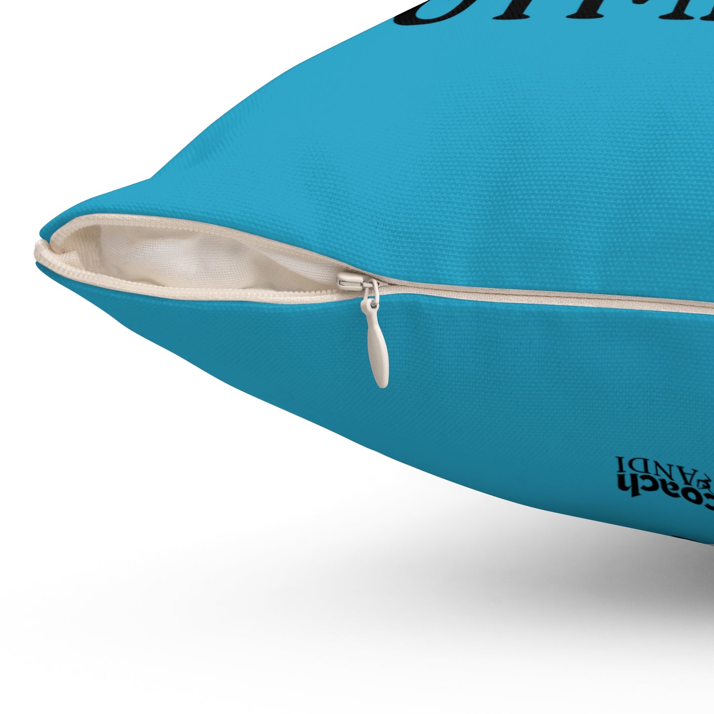 Always Be A Gymnast-Turquoise (Spun Polyester Square Pillow)