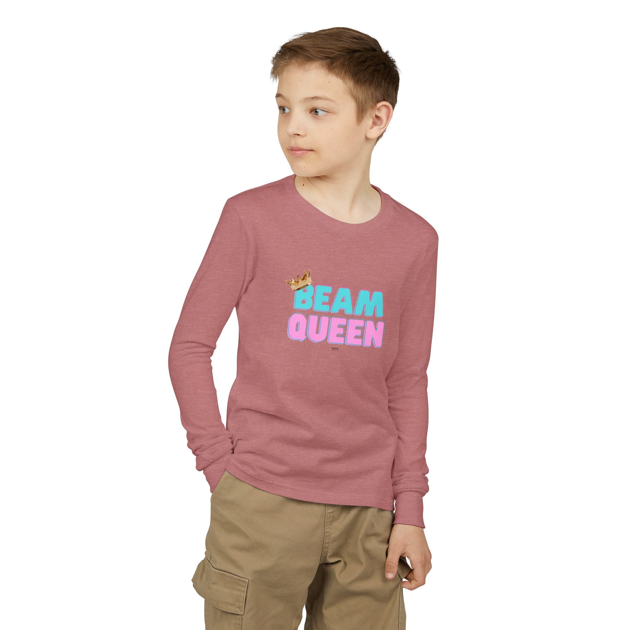 Beam Queen Long Sleeve Shirt - Aqua/Pink (Youth)